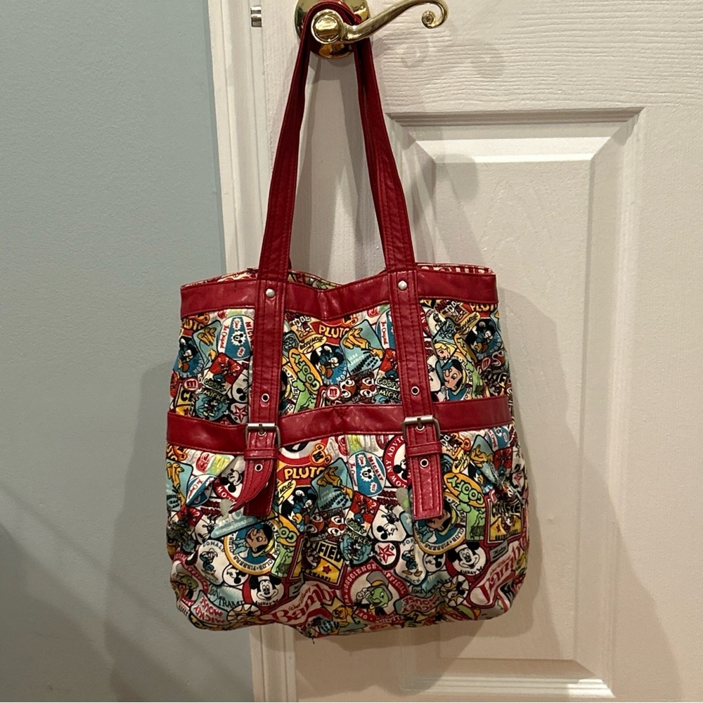 Vintage Disneyland Resort Multicolor Tote Bag